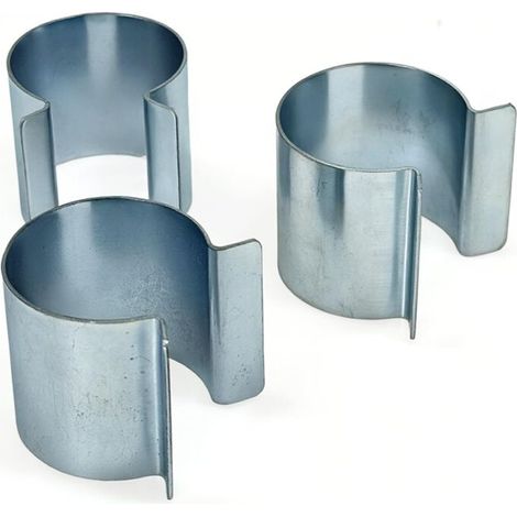 Lot de 20 Clips Serre Tunnel Bache Dia 25mm Dia32 mm Metal Clips de Fixation Bache Serre Attache Serre Clips en Acier Galvanise (dia32mm)