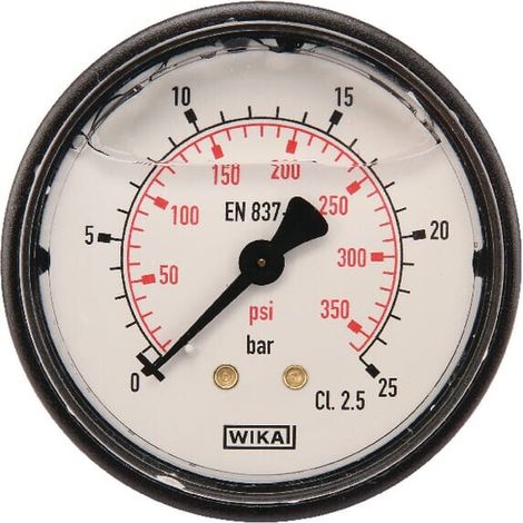 Manometro attacco posteriore diametro 63 0-25bar ¼" WIKA MA6325B04PLGF