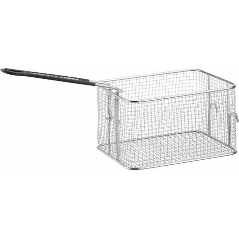 Cesta para freidora eléctrica con asa, 6 l, 238 x 185 x 100 mm