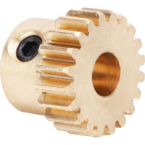 4304‑0006‑0020 Engrenage en laiton à 20 dents, alésage rond de 6 mm, module 0,8, pièces pour robots industriels (1/5)
