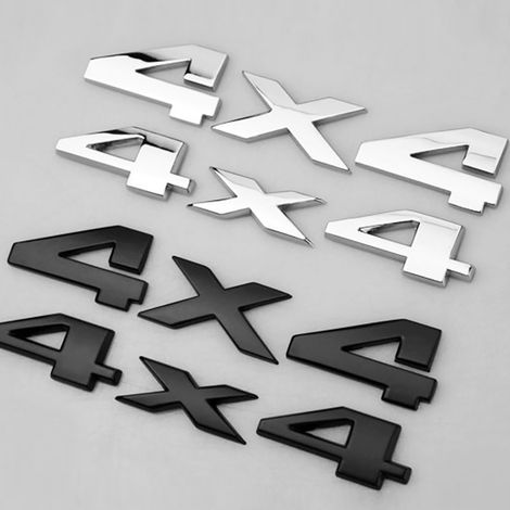 Autocollant élégant 3D logo 4x4 pour voiture, camion, moto (1/4)