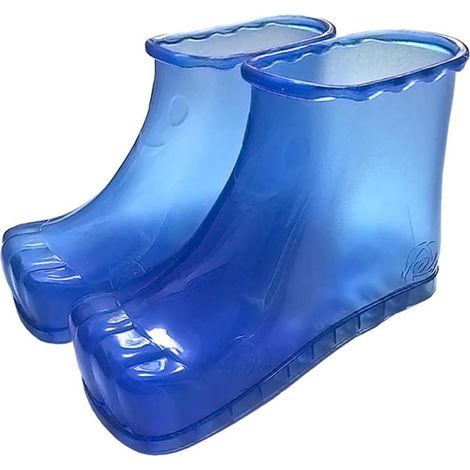 Bottes de massage des pieds et chaussures de bain de pieds (18cm-bleu)