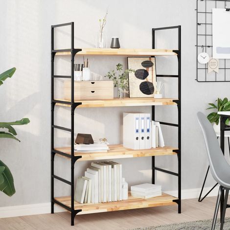 Schweberegale 4 Stk. 100x40x4 cm Massivholz Akazie Unbehandelt