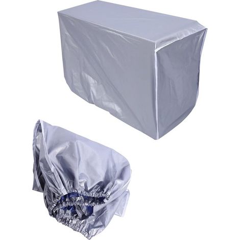 Funda impermeable para aire acondicionado exterior，funda para unidades de aire acondicionado exteriores，funda de invierno para exteriores (1,5p) (1/5)