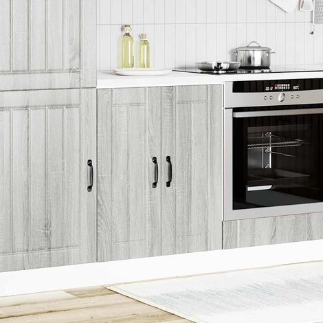 Maison Exclusive - Mobile Base Lavello Lucca Grigio Sonoma in Legno Multistrato
