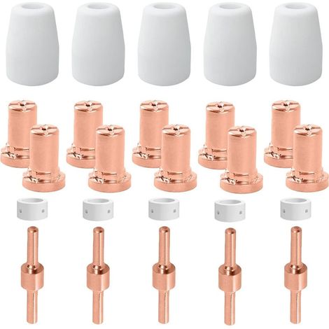 (25 pièces) pour buse de pointe d'électrode de découpe plasma Parkside, consommables adaptés à la découpe 40 (1/5)
