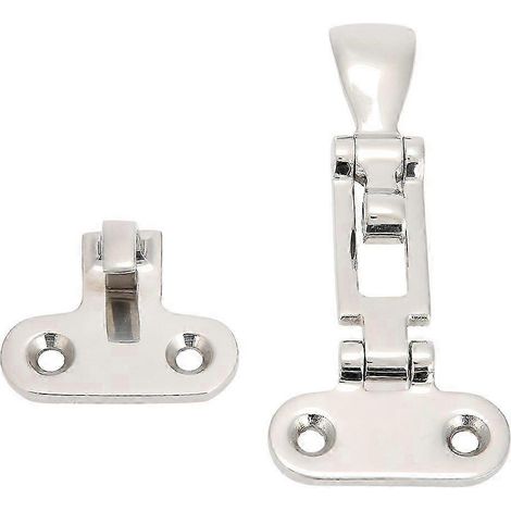 Lot de 2 verrous de pont en acier inoxydable pour bateau, trappe d'armoire, loquet de fixation de miroir (1/4)
