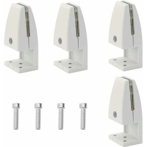 4er-Pack Schreibtisch-Trennwand-Clips, Hustenschutz-Clips aus Aluminiumlegierung, Sichtschutz-Clips für Klassenzimmer (5–20 mm) (1/4)