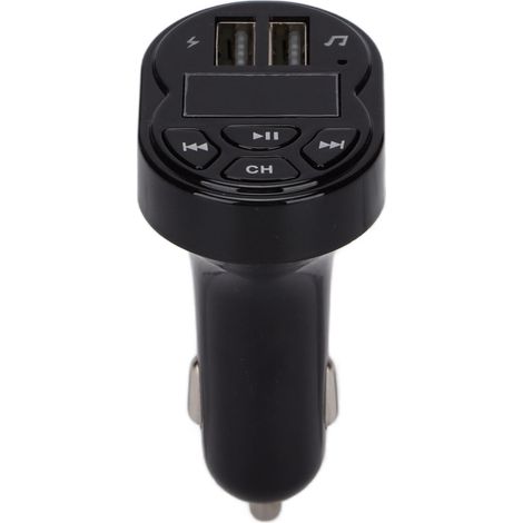 Émetteur Bluetooth Voiture avec Ports USB Double et Adaptateur FM Sans Fil, 12V-24V (1/5)