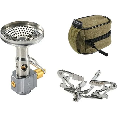 Réchaud de camping portable XD-2F, type split, 3,3 kW, à tension stabilisée, haute puissance, coupe-vent, idéal pour la randonnée. (1/5)