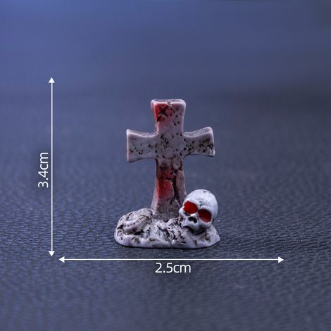 Halloween-Totenkopf-Pärchenfiguren, niedliche DIY-Dekorationen und Accessoires, Miniatur-Tischdekorationen mit Landschaftsmotiven