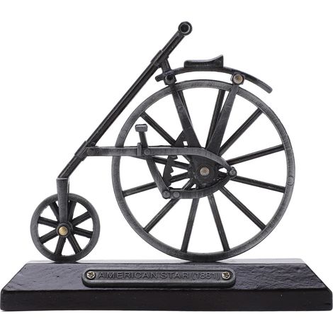 Miniature Vélo Alliage Décoratif - Modèle DIY à Roues Grandes et Petites pour Collection Bureau ou Cadeau Décoration Maison (1/5)