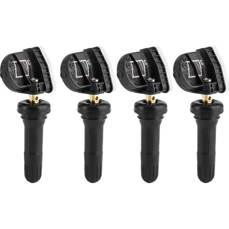 Kit 4 capteurs de pression pneus Ford Galaxy/Mondeo/S-MAX, 433MHz, laiton/caoutchouc, TPMS