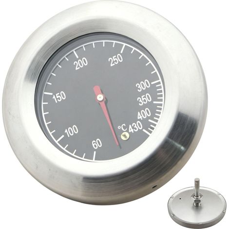 Termometro per barbecue in acciaio inox, da 60 a 430 °C, adatto per barbecue a gas, barbecue a carbone, affumicatori, forni e carrelli per barbecue. (1/5)