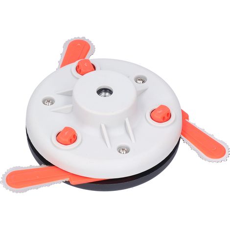 Tête de coupe-bordures DualUse à 3 lames avec accessoires pour coupe-bordures, débroussailleuse et tondeuse à gazon. (1/5)