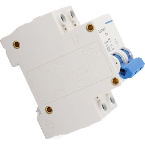 Disjoncteur miniature pour montage sur rail DIN, pour appareils électriques basse tension, 2P CC 250 V, DZ47 63DC (1/5)