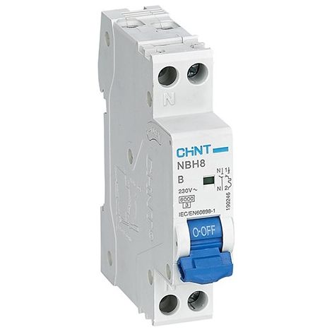 Interruptor automático 1P+N 6kA NBH8-1N de Chint Electric  16A