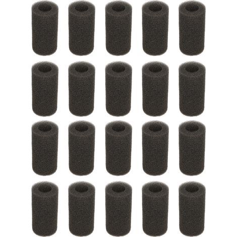 20 Pcs Aquarium Fish Tank Entrée D'eau ponge Filtre Protecteur Couverture Remplacement Accessoires Grand Trou (1/5)