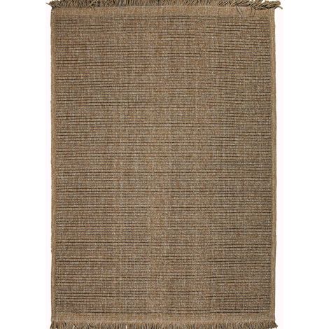 JUTA TRAITS - Tapis aspect jute motif rayures beige 160x230 (1/5)