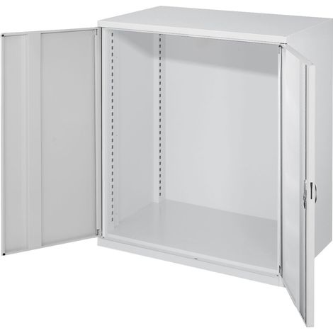 Kappes Schwerlast-Beistellschränke ohne Mitteltrennwand 1110x1000x600mm Modell 60 Vollblechtüren lichtgrau