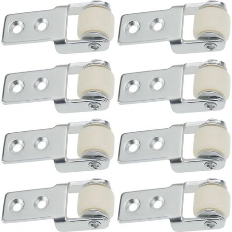 8 Pièces Roue de Guidage pour Rail de Porte Coulissante de 15mm de Diamètre Roulette de Guidage pour Porte Coulissante Pour Portes de Placard de Table à Manger Porte en Verre (1/5)