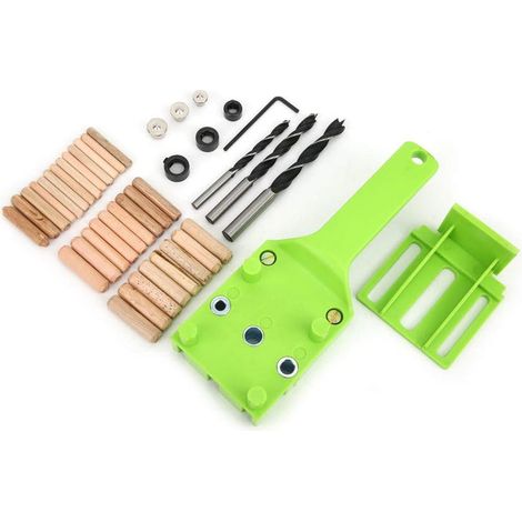 Set di 41 dime di foratura per la lavorazione del legno, strumento guida per foratura spessa con punte da trapano da 6/8/10 mm (1/5)