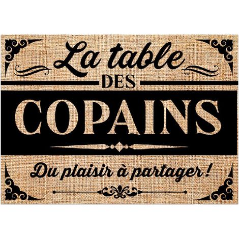 Set de table en toile de jute 29.5 cm x 42 cm – Décoration rustique pour repas conviviaux – Accessoire élégant pour table – Sud Trading