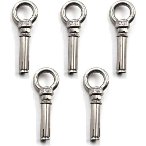 M6x80mm Anneau de levage à anneau à anneau en acier inoxydable 304 (5 pièces) (1/5)