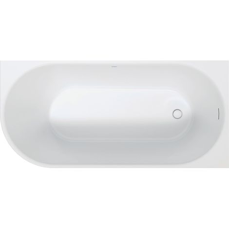 Duravit DuraSenja bañera, blanco, esquina derecha,