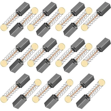 20pcs moteur brosse à charbon brosse à charbon universelle forage brosse à charbon 5 x 5 x 10mm moteur brosse à charbon ponceuse, scie circulaire brosse à charbon (1/5)