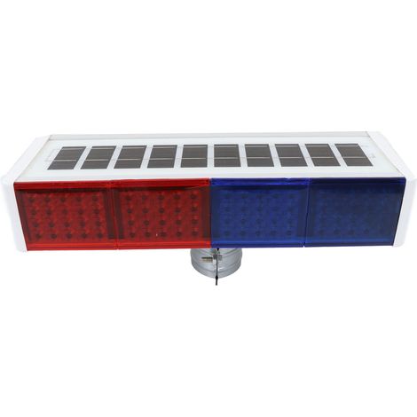 Lampe stroboscopique solaire double face avec batterie 1800 mAh pour la signalisation sur les chantiers (1/5)