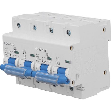 Disjoncteur manuel 100A 10KA, interrupteur de transfert bipolaire pour rail DIN 450V AC