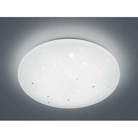 LED Deckenleuchte ACHAT Weiß Sternenhimmel Stufendimmer, Ø 50cm (1/5)