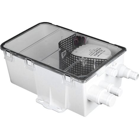 Boat/RV Shower Sump Pump System, 12V 750GPH Marine Multi-Port Drain Box for Efficient Drainage (1/5)