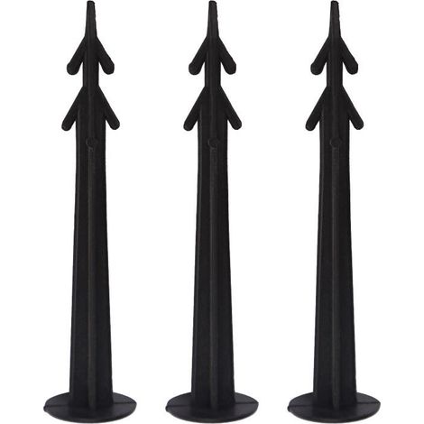 Ahlsen Clavos para fijar lonas - para tejido antihierba [100 unidades] - extremadamente estables - anclaje al suelo de plástico resistente a roturas, (1/5)