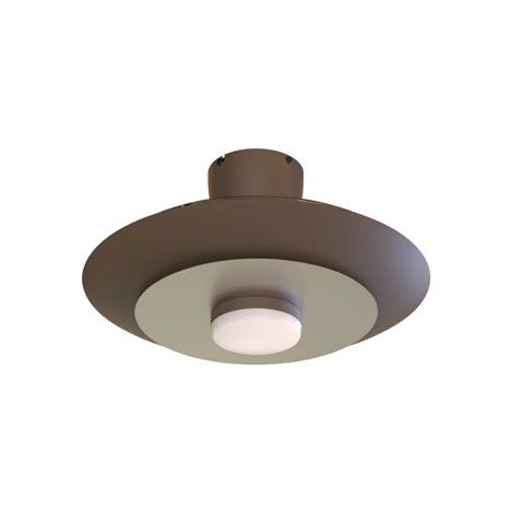 Mantra Ventilador plafón moderno LED KIOTO café níquel cepillado Ø500mm 33W 3000lm CCT regulable DC silencioso