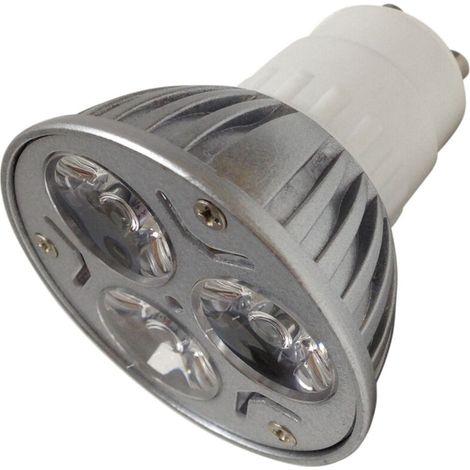 Paire D'ampoules Spot 3 Led 3w Connecteur Gu10 Blanc Pur Power Led Home