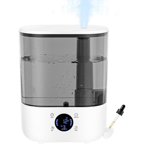 5.5 L Baby Air Humidifier Top-Fill Humidifier for Bedrooms, Offices, Children and Plants, BPA Free, Automatic Shut-off, Ultrasonic 28dB Quiet (1/5)
