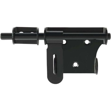 Verrou Porte Exterieur Loquet Porte, XU, 15CM Verrou Porte Interieure Verrou Porte Coulissante, Loquet Porte Exterieur en Acier Inoxydable, Noir - KZQ (1/4)
