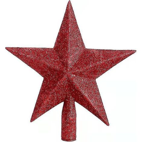 Étoile de Noël en forme de pointe, or, argent, rouge, pentagramme, accessoire de danse (20 cm) (1/4)