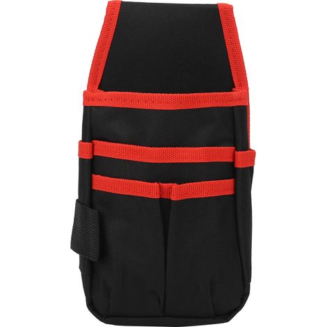Sac à outils multifonctionnel, pochette de rangement pour quincaillerie (rouge) (1/5)