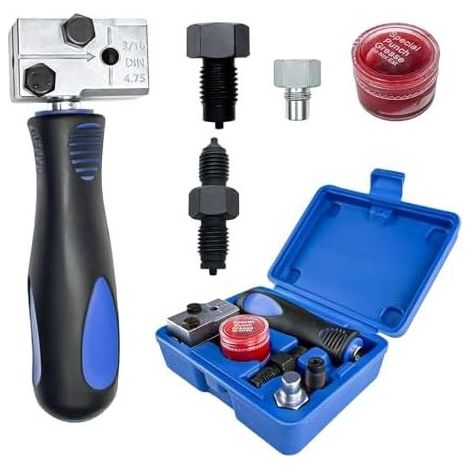 Kit de Réparation Conduite Frein pour Évasement DIN. Outil dudgeonnage Double Universel 4.75 mm Conduites ou Hydrauliques - (1/5)