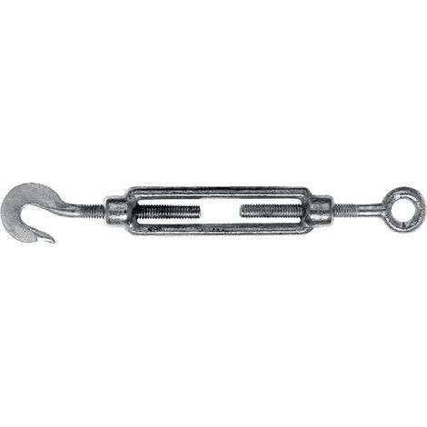 Tenditore DIN 1480 M10 L.213-298mm con gancio e occhiello ZN (Per 10)