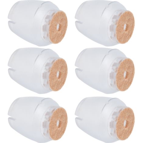 32 Protections Transparentes Anti-Dérapantes pour Pieds de Meubles, Coussinets Silicone pour Tables et Chaises, Protège-Sols