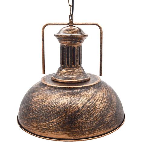 Pendelleuchte E27 Industrielle Hängelampe Ø33cm Vintage Hängeleuchte für Wohnzimmer, Küche, Restaurant, Café, Bar