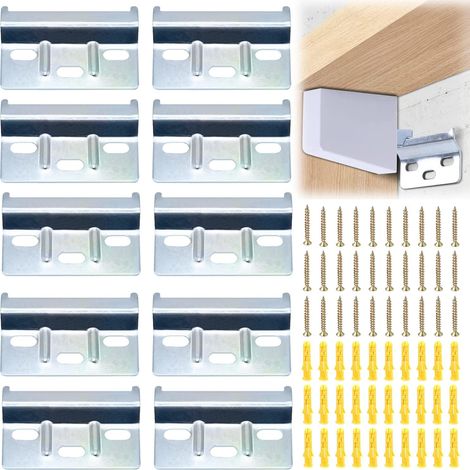Rail de Suspension Fixation Plaque 10 PCS Support placards Meubles (1/5)