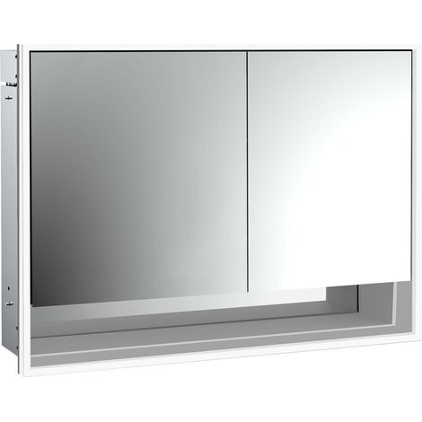 emco loft Lichtspiegelschrank mit Unterfach, 1000mm, 2 Türen, (1/5)