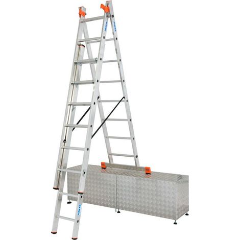 KRAUSE DRABINA TRIBILO 3x 8 SZCZEBLI ADAPTACJA NA SCHODY