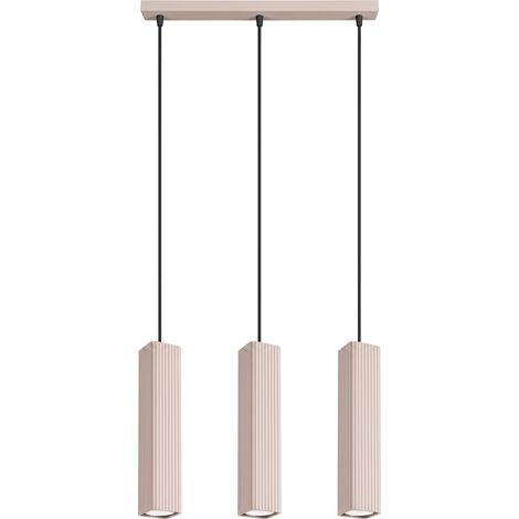 Lámpara colgante RAYO 3L taupe aluminio 3xGU10 Sollux (1/5)