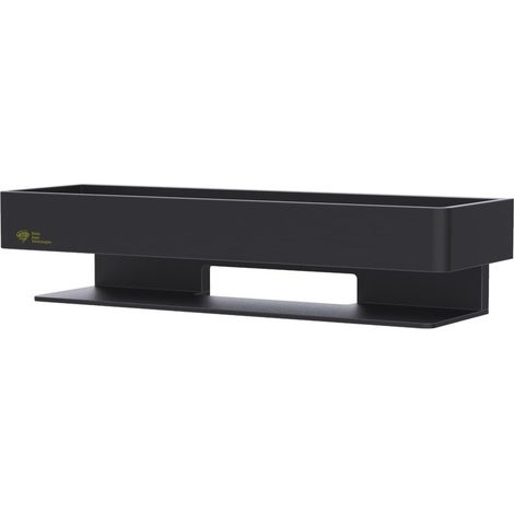 Swiss Aqua Technologies Duschkorb 30 cm aus massivem Messing, Schwarz (SATDPOL30MC)